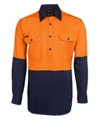 Wholesale 6HVCF JB's HV CLOSE FRONT L/S 190G SHIRT Printed or Blank