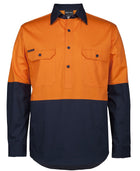 Wholesale 6HVCS JB's HV CLOSE FRONT L/S 150G WORK SHIRT Printed or Blank