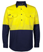 Wholesale 6HVCS JB's HV CLOSE FRONT L/S 150G WORK SHIRT Printed or Blank