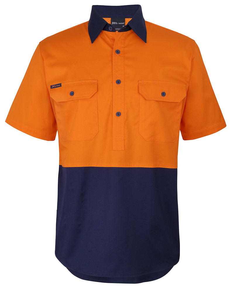 Load image into Gallery viewer, Wholesale 6HVCW JB&#39;s HV Close Front S/S 150G Work Shirt Printed or Blank
