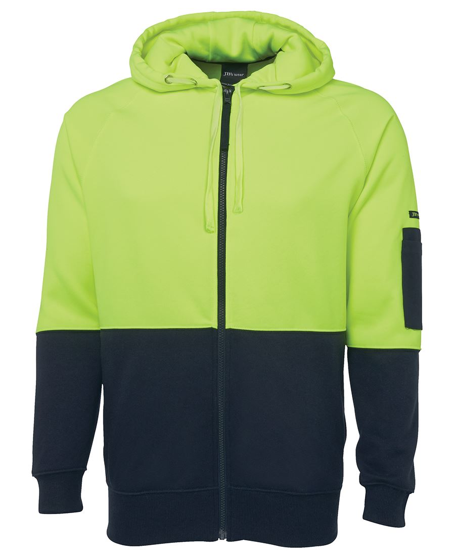 Wholesale 6HVH JB's HV FULL ZIP FLEECY HOODIE Printed or Blank