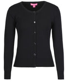 Wholesale 6L1CN JB's Ladies Corporate Crew Neck Cardigan Printed or Blank