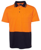 Wholesale 6NCCS JB's HV NON CUFF S/S COTTON BACK POLO Printed or Blank