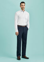 Wholesale 70112S BIZCORPORATES MENS FLAT FRONT PANT STOUT Printed or Blank