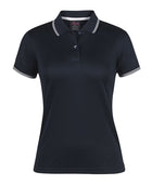 Wholesale 7JCP1 JB's PODIUM LADIES JACQUARD CONTRAST POLO Printed or Blank