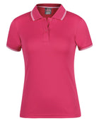Wholesale 7JCP1 JB's PODIUM LADIES JACQUARD CONTRAST POLO Printed or Blank