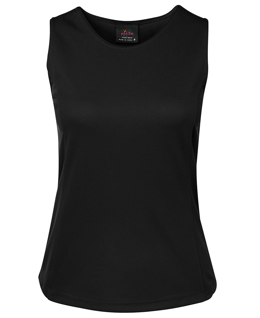 Wholesale 7PS1 JB's PODIUM LADIES POLY SINGLET Printed or Blank
