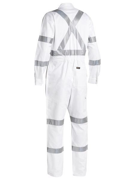Load image into Gallery viewer, Wholesale BC6806T Bisley 3M Taped White Drill Overalls - Regular Printed or Blank
