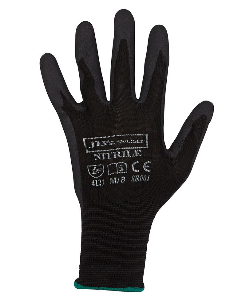 Load image into Gallery viewer, Wholesale 8R001 JB&#39;s BLACK NITRILE BREATHABLE GLOVES (12 PK) Printed or Blank
