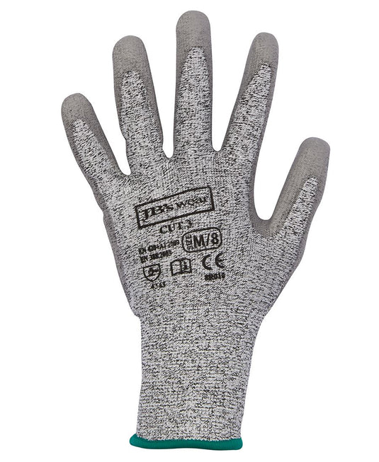 Wholesale 8R010 JB's PU BREATHABLE CUT 3 GLOVES (12 PK) Printed or Blank