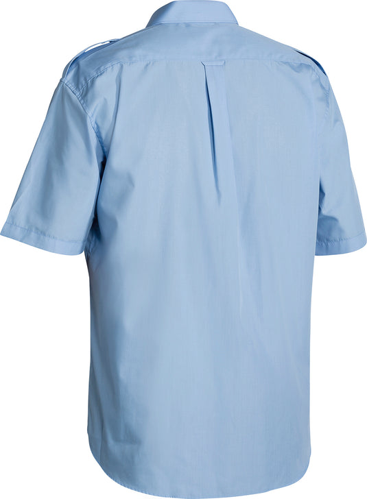 Wholesale B71526 Bisley Epaulette Shirt - Short Sleeve Printed or Blank
