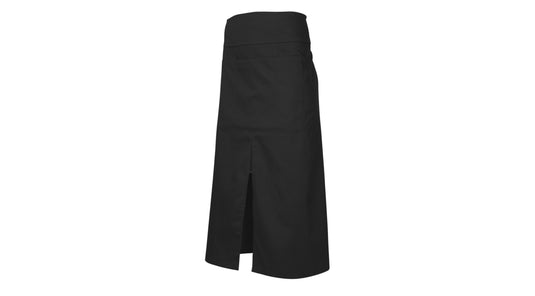 Wholesale BA93 Continental Style Full Length Apron - Black Printed or Blank