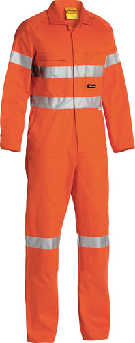 Wholesale BC607T8 Bisley Hi Vis Overalls 3M Reflective Tape - Stout Printed or Blank