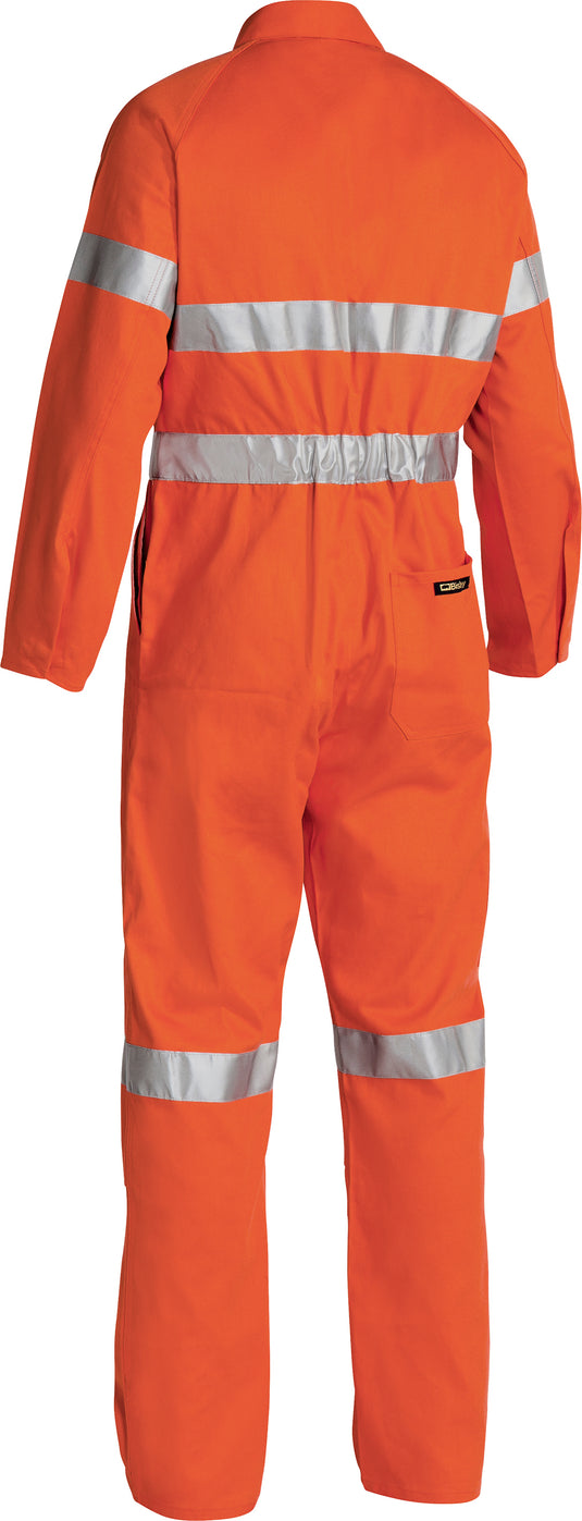 Wholesale BC607T8 Bisley Hi Vis Overalls 3M Reflective Tape - Long Printed or Blank