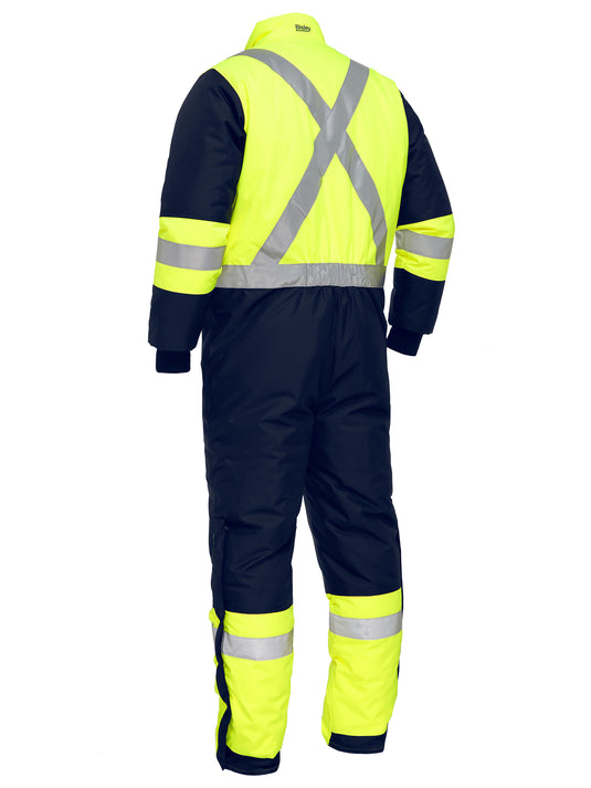 Wholesale BC6453T Bisley X Taped Two Tone Hi Vis Freezer Coverall - Regular Printed or Blank