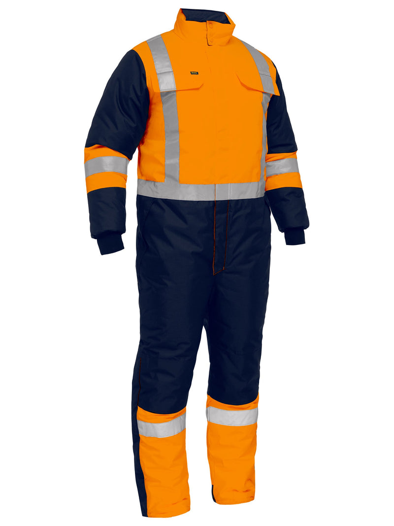 Load image into Gallery viewer, Wholesale BC6453T Bisley X Taped Two Tone Hi Vis Freezer Coverall - Stout Printed or Blank
