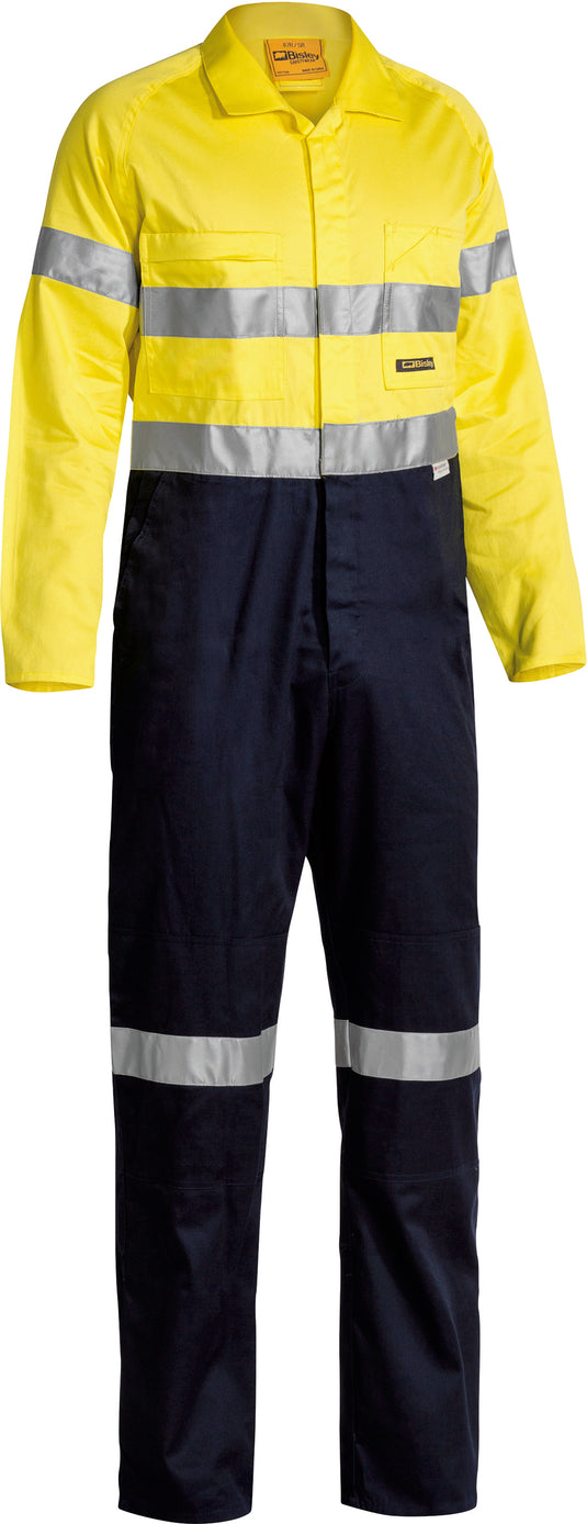 Wholesale BC6719TW Bisley 2 Tone Hi Vis Lightweight Overalls 3M Reflective Tape - Stout Printed or Blank
