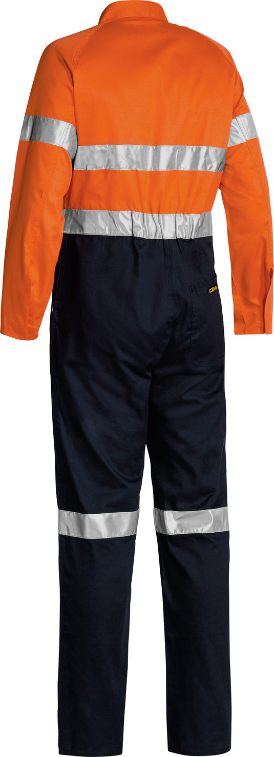 Wholesale BC6719TW Bisley 2 Tone Hi Vis Lightweight Overalls 3M Reflective Tape - Long Printed or Blank