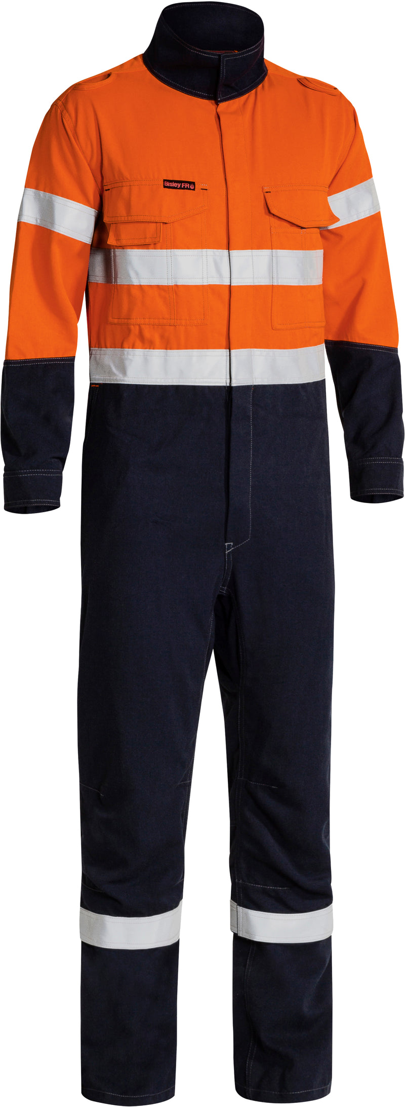 Load image into Gallery viewer, Wholesale BC8086T Bisley Tencate Tecasafe® Plus 700 X Taped Two Toned Hi Vis Engineered FR Vented Coverall - Stout Printed or Blank
