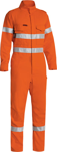 Wholesale BC8185T Bisley Tencate Tecasafe Plus 580 Taped Hi Vis Lightweight FR Non Vented Engineered Coverall - Regular Printed or Blank