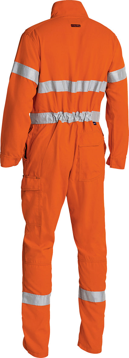 Wholesale BC8185T Bisley Tencate Tecasafe Plus 580 Taped Hi Vis Lightweight FR Non Vented Engineered Coverall - Regular Printed or Blank