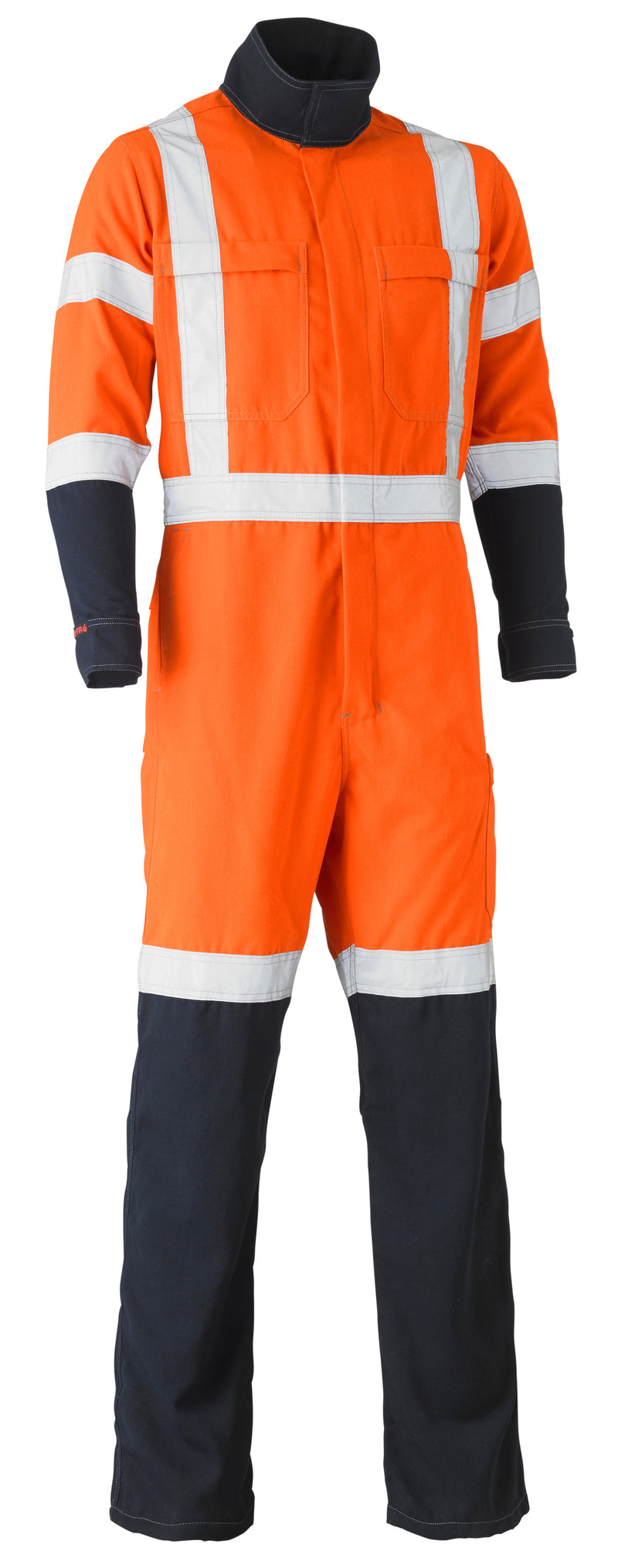 Load image into Gallery viewer, Wholesale BC8393XT Bisley Tencate Tecasafe® Plus 700 X Taped Hi Vis TTMC-W FR Vented Coverall - Regular Printed or Blank
