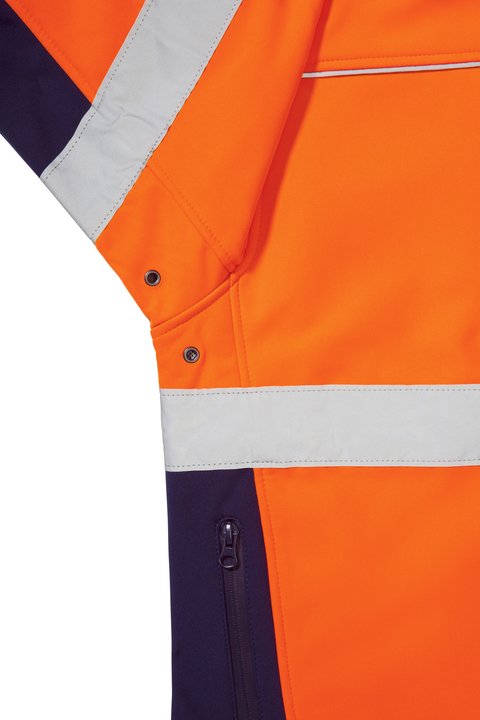 Wholesale BJ6059T Bisley Softshell Jacket With 3M Reflective Tape Printed or Blank