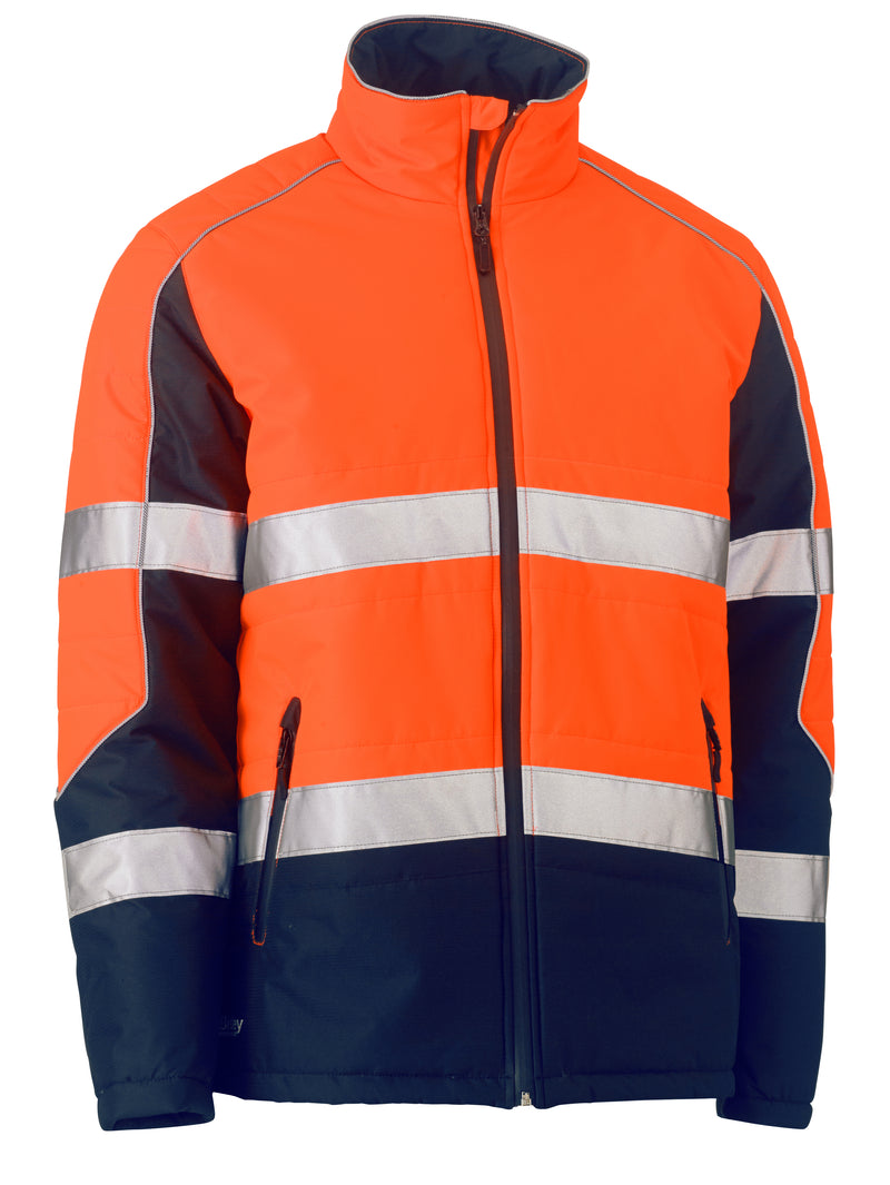Load image into Gallery viewer, Wholesale BJ6829T Bisley Taped Two Tone Hi Vis Puffer Jacket Printed or Blank
