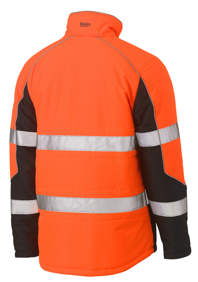 Load image into Gallery viewer, Wholesale BJ6829T Bisley Taped Two Tone Hi Vis Puffer Jacket Printed or Blank
