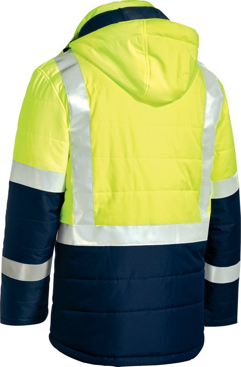 Load image into Gallery viewer, Wholesale BJ6929HT Bisley Taped Two Tone Hi Vis Puffer Jacket Printed or Blank
