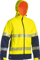 Wholesale BJ6934T Bisley Taped Two Tone Hi Vis Ripstop Softshell Jacket Printed or Blank