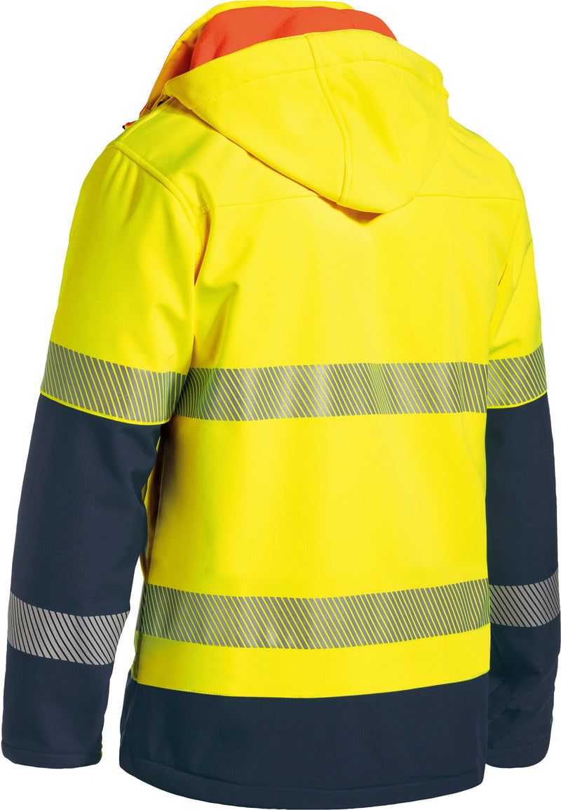 Load image into Gallery viewer, Wholesale BJ6934T Bisley Taped Two Tone Hi Vis Ripstop Softshell Jacket Printed or Blank
