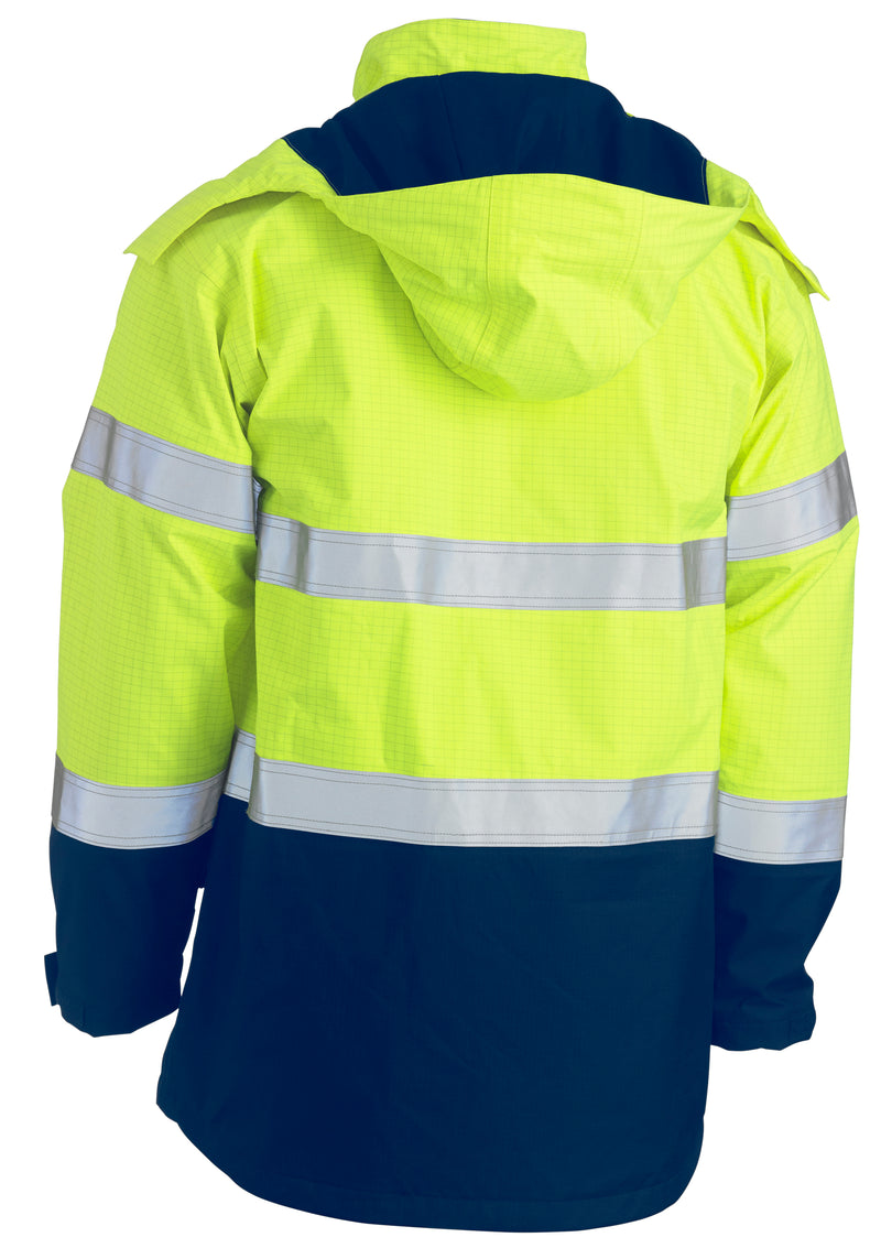 Load image into Gallery viewer, Wholesale BJ8110T Bisley Taped Two Tone Hi Vis FR Wet Weather Shell Jacket Printed or Blank
