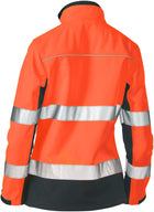 Wholesale BJL6059T Bisley Womens Taped Two Tone Hi Vis Softshell Jacket Printed or Blank