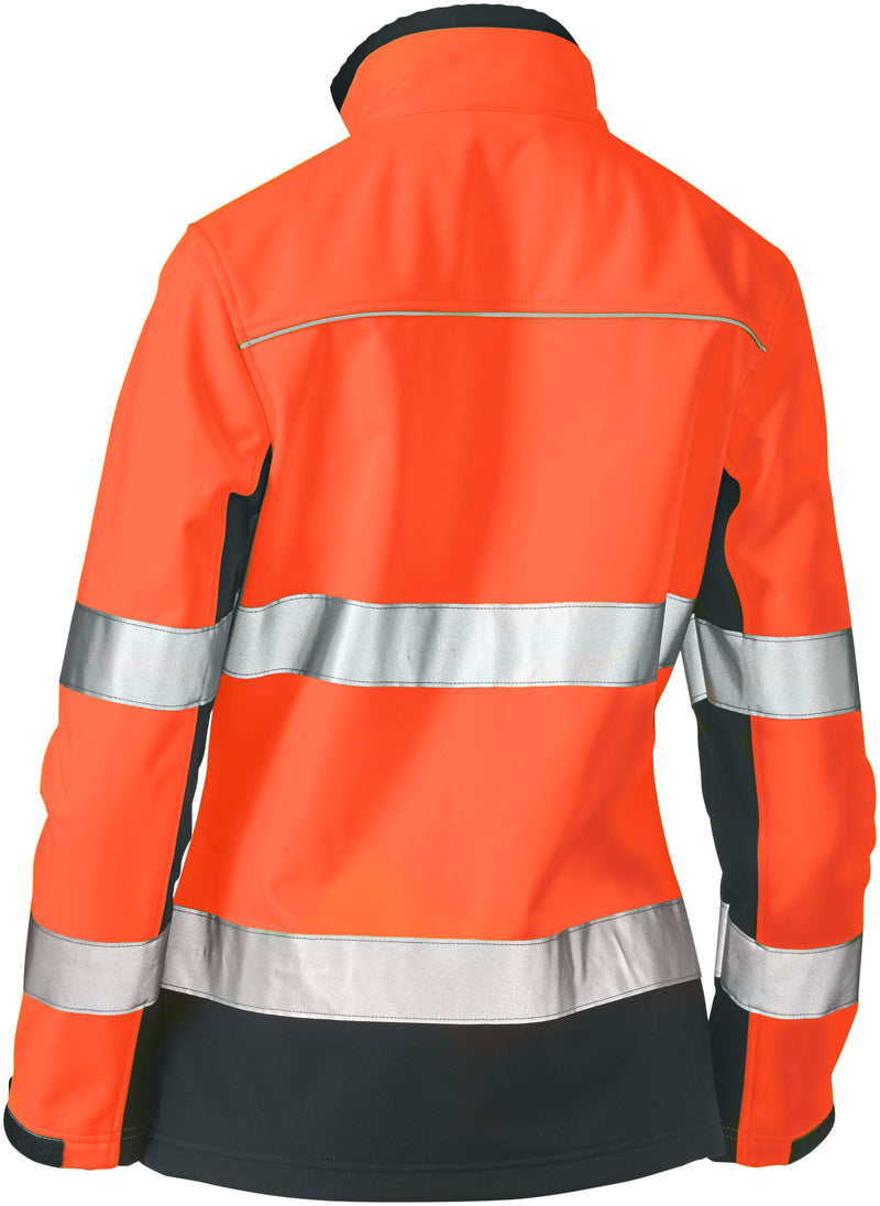 Load image into Gallery viewer, Wholesale BJL6059T Bisley Womens Taped Two Tone Hi Vis Softshell Jacket Printed or Blank
