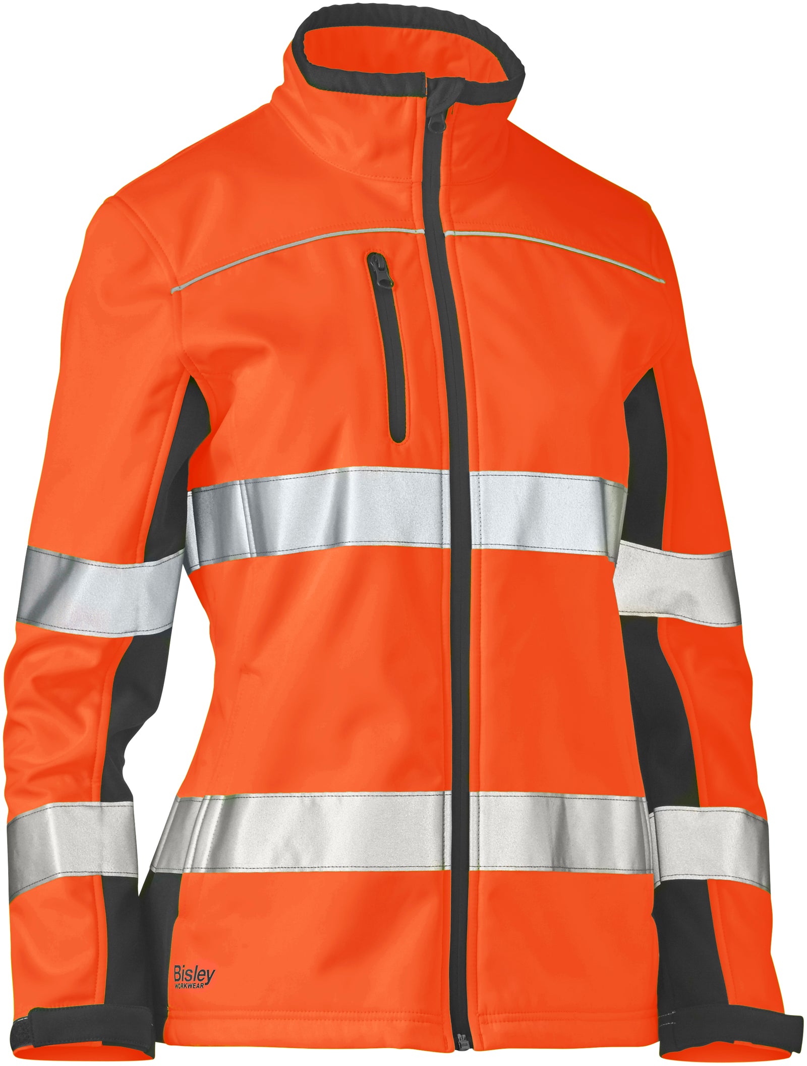 Wholesale BJL6059T Bisley Womens Taped Two Tone Hi Vis Softshell Jacket Printed or Blank