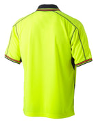 Wholesale BK1219 Bisley Two Tone Hi Vis Polyester Mesh Short Sleeve Polo Shirt Printed or Blank