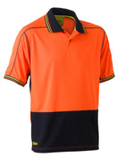 Wholesale BK1219 Bisley Two Tone Hi Vis Polyester Mesh Short Sleeve Polo Shirt Printed or Blank