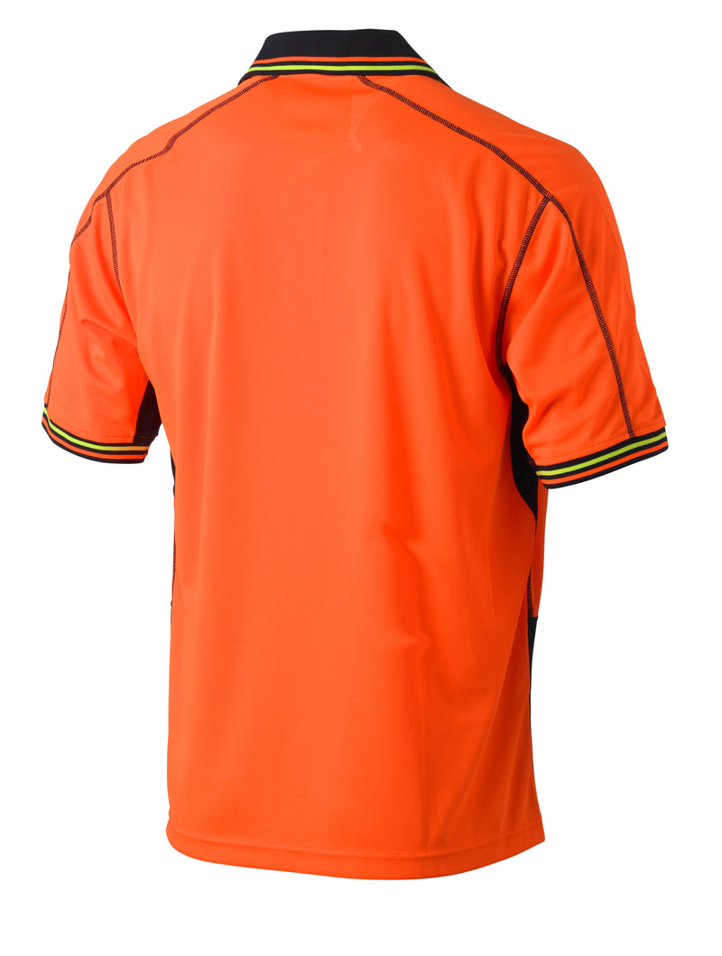 Load image into Gallery viewer, Wholesale BK1219 Bisley Two Tone Hi Vis Polyester Mesh Short Sleeve Polo Shirt Printed or Blank
