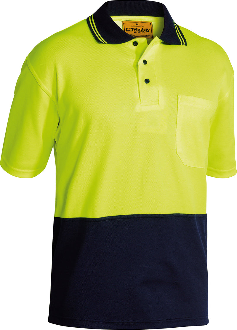 Load image into Gallery viewer, Wholesale BK1234 Bisley 2 Tone Hi Vis Polo Shirt - Short Sleeve Printed or Blank
