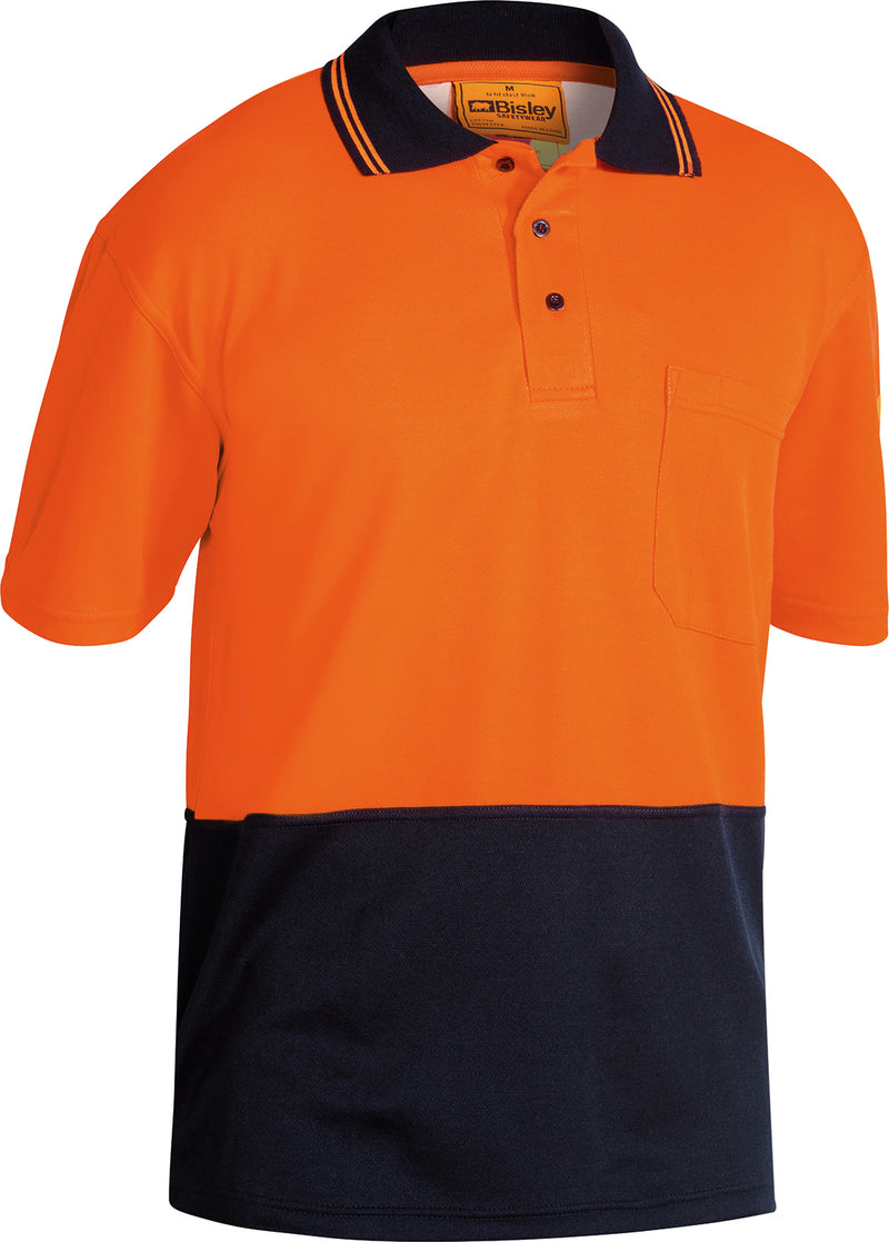Load image into Gallery viewer, Wholesale BK1234 Bisley 2 Tone Hi Vis Polo Shirt - Short Sleeve Printed or Blank
