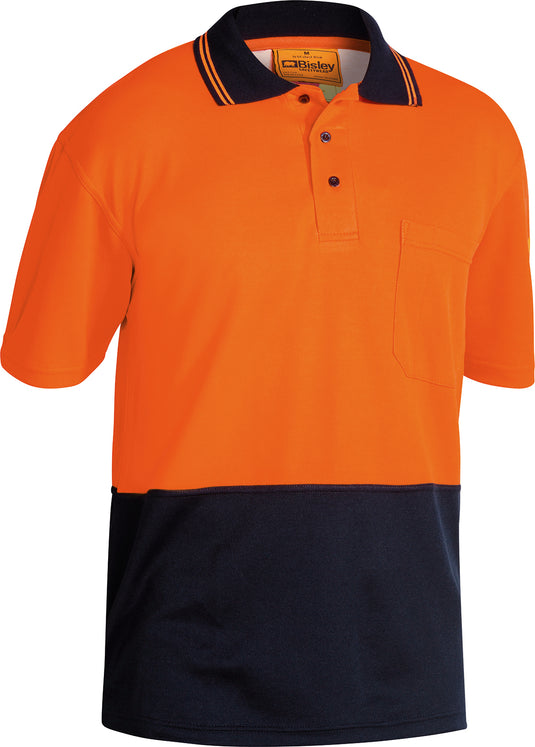 Wholesale BK1234 Bisley 2 Tone Hi Vis Polo Shirt - Short Sleeve Printed or Blank