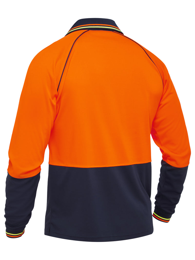 Load image into Gallery viewer, Wholesale BK6440 BISLEY TWO TONE HI VIS LONG SLEEVE POLO Printed or Blank
