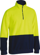 Wholesale BK6889 Bisley Hi Vis Polarfleece Zip Pullover Printed or Blank