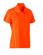 Wholesale BKL1425 Bisley Womens Cool Mesh Polo Shirt Printed or Blank