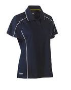 Wholesale BKL1425 Bisley Womens Cool Mesh Polo Shirt Printed or Blank
