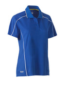 Wholesale BKL1425 Bisley Womens Cool Mesh Polo Shirt Printed or Blank