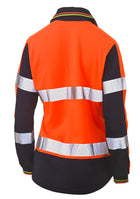 Wholesale BKL6225T Bisley Womens Long Sleeve Taped Two Tone Hi Vis V-Neck Polo Printed or Blank