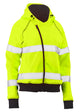 BKL6819T Bisley Womens Taped Hi Vis Fleece Hoodie