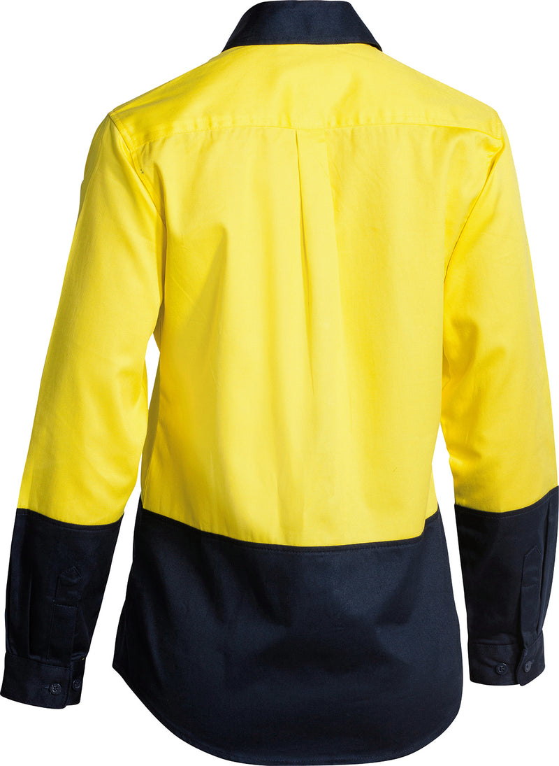 Load image into Gallery viewer, Wholesale BL6267 Bisley Women&#39;s 2 Tone Hi Vis Drill Shirt - Long Sleeve Printed or Blank
